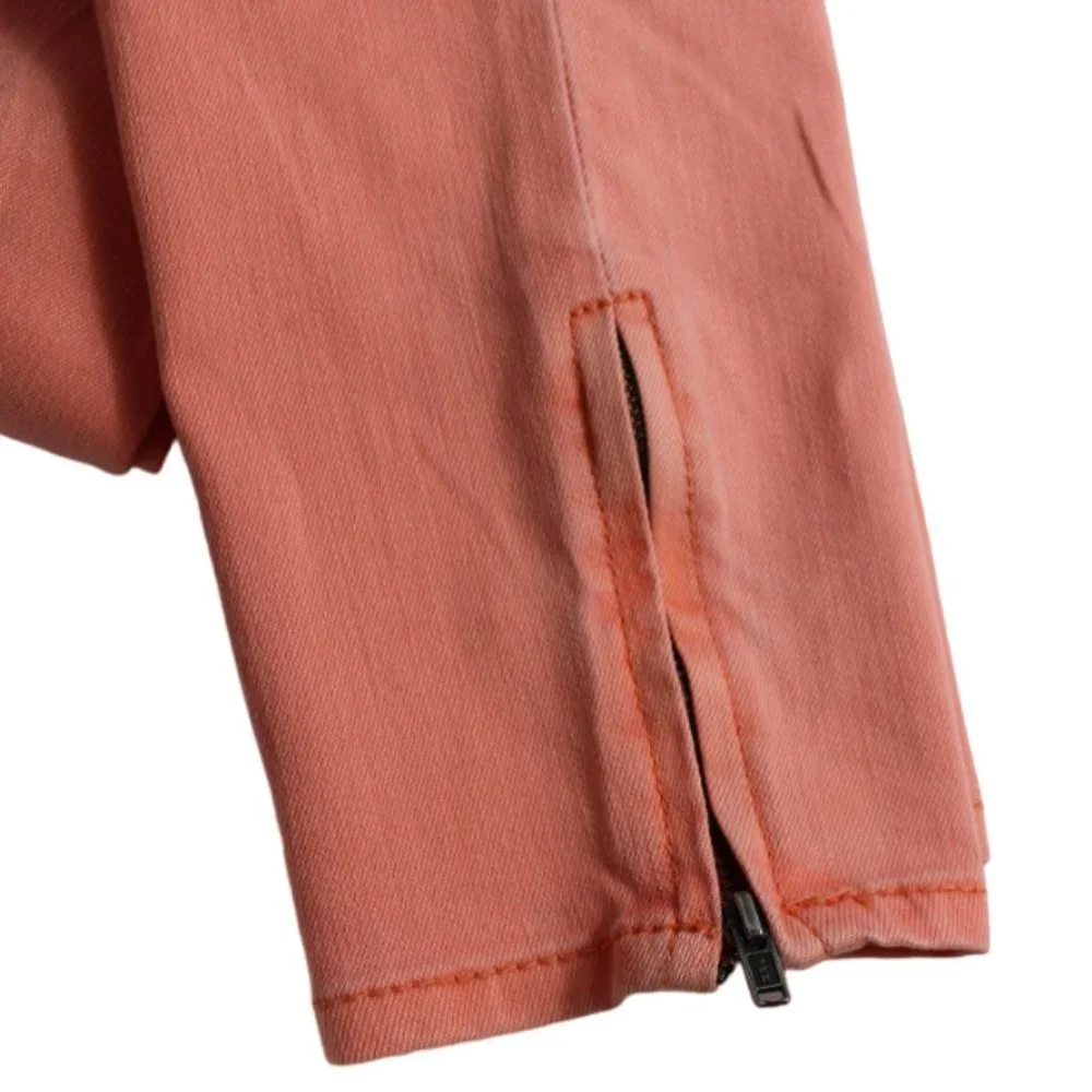 Free People Millennium Apricot Skinny Zipper Ankle Jeans, Size 26 (29/27)